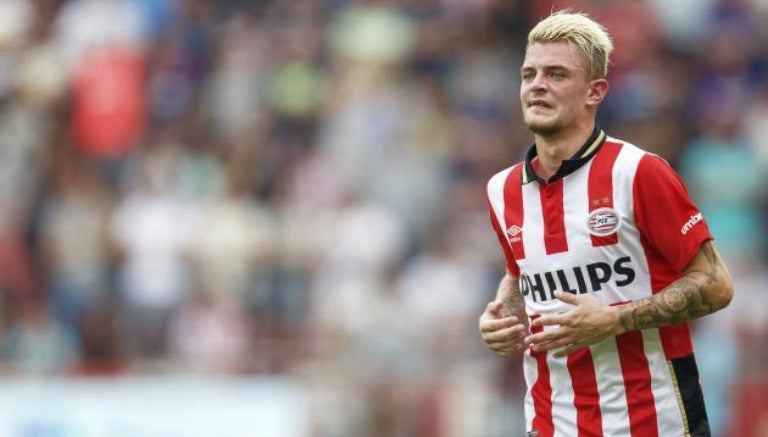 Maxime Lestienne, durante un encuentro con el PSV