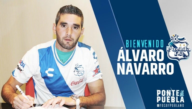 Álvaro Navarro, nuevo jugador del Puebla