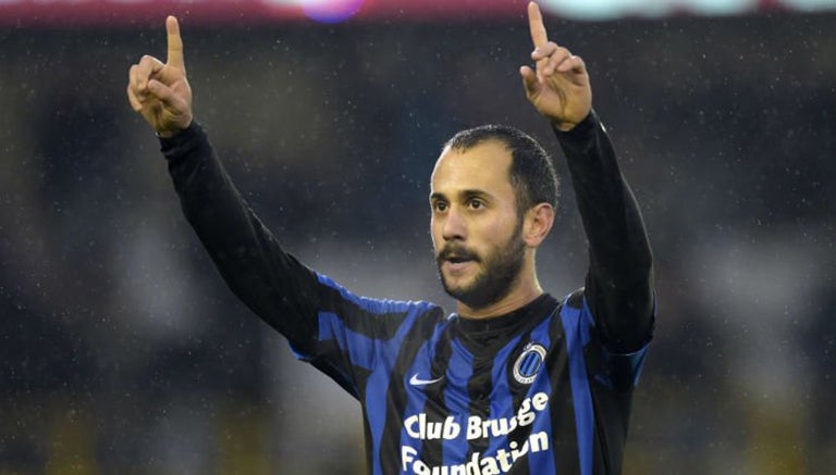 Víctor Vázquez en un partido con el Brujas