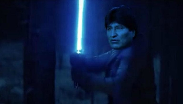 Evo Morales al estilo de Star Wars