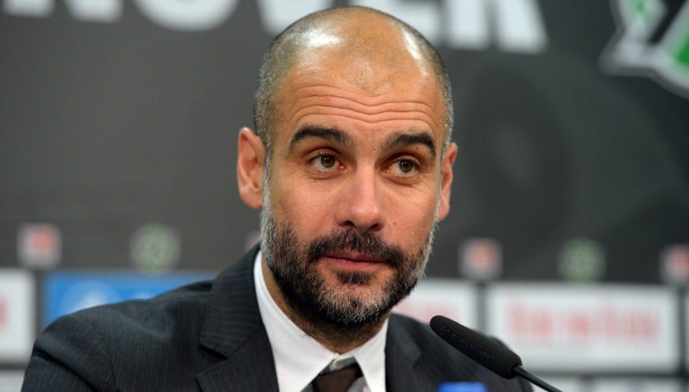 Pep Guardiola, en conferencia de prensa