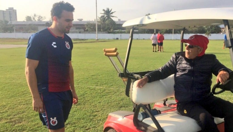 Esqueda y Reinoso en el campamento de Veracruz