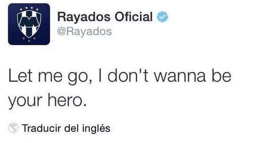 CM de Rayados se equivoca y tuitea canción en cuenta del Club