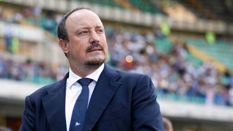 Benítez, en un partido del Real Madrid