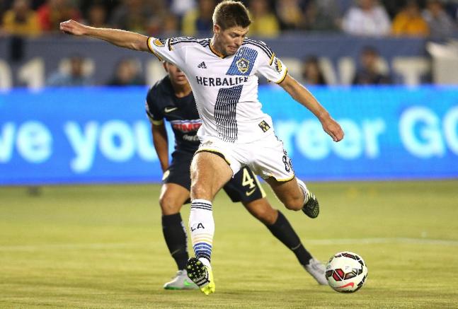 Gerrard en su debut en la MLS