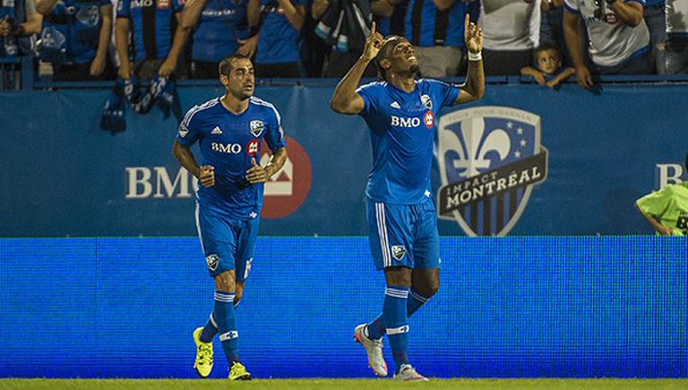 Drogba celebra un gol con el Montreal Impact