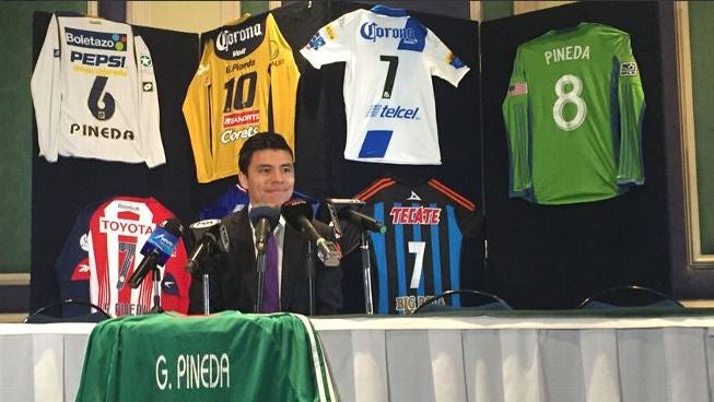 Pineda, en conferencia de prensa