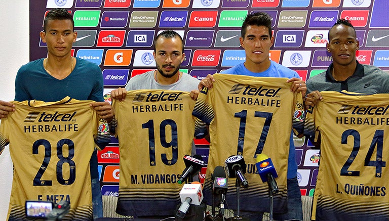 La presentación de los refuerzos de Pumas 