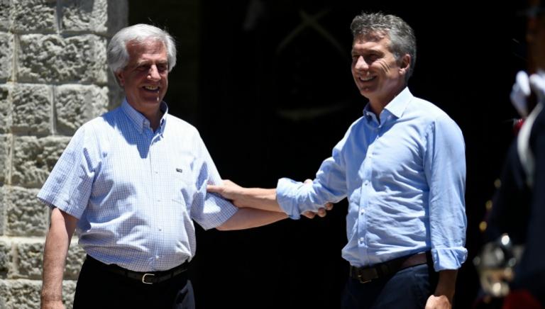 Tabaré Vázquez y Mauricio Macri en la estancia presidencial de Uruguay