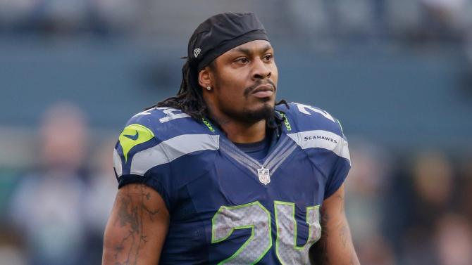 Lynch, durante el juego con Seattle