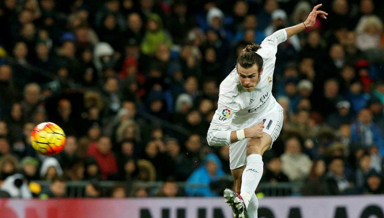 Bale saca disparo en juego del Real Madrid 