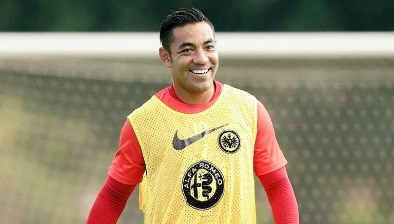 Marco Fabián, con el Eintracht Frankfurt