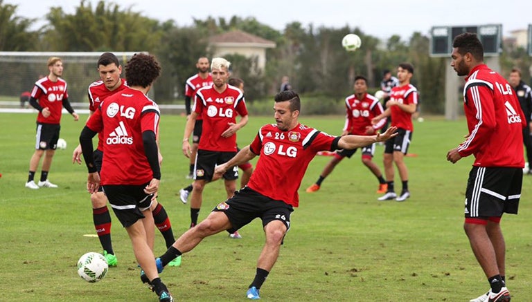 Jugadores de Bayern durante un entrenamiento