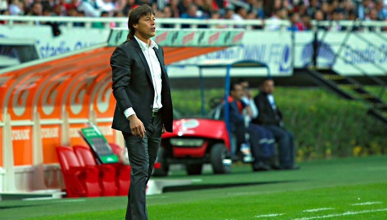 Almeyda en partido contra Veracruz