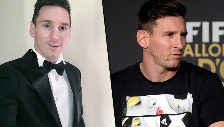 Messi lució un traje impecable