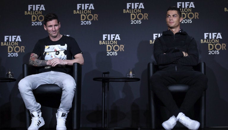 Messi y Cristiano, en conferencia previo a la gala del Balón de Oro