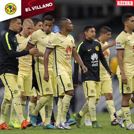 Jugadores del América después del empate contra Puebla