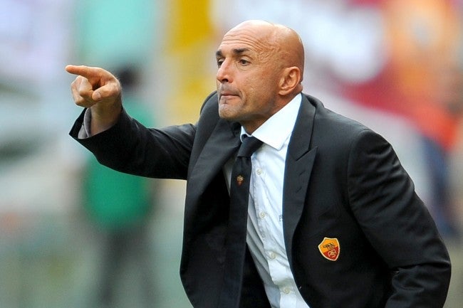 Spalletti, durante un partido de la Roma