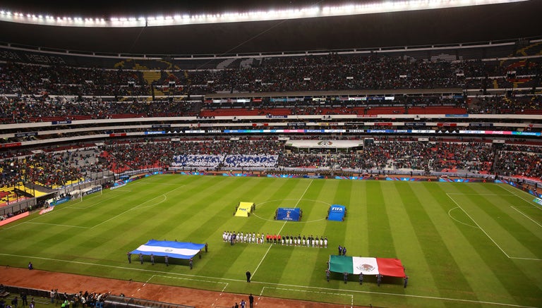 Ceremonia previa al México vs El Salvador