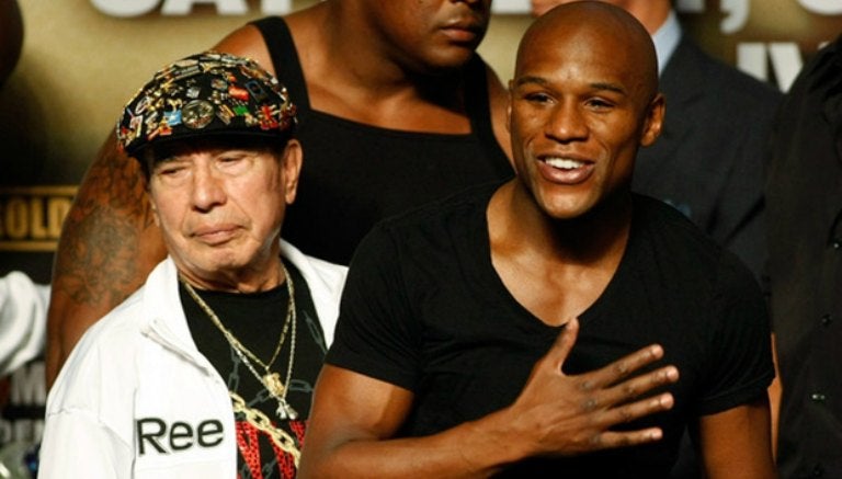 García junto a Floyd Mayweather