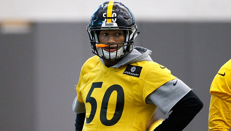 Shazier, en una práctica con los Acereros