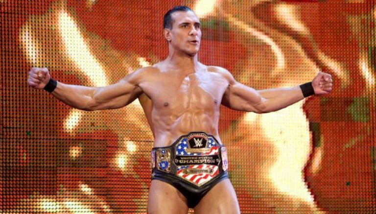 Alberto Del Río antes de su lucha en Raw