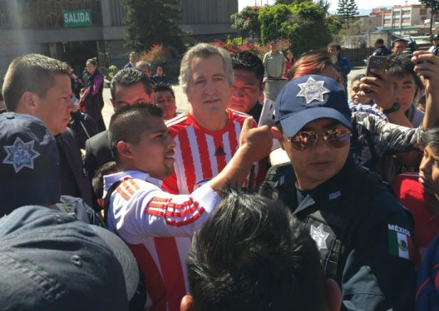 Vergara, en las inmediaciones de la Basílica de Guadalupe