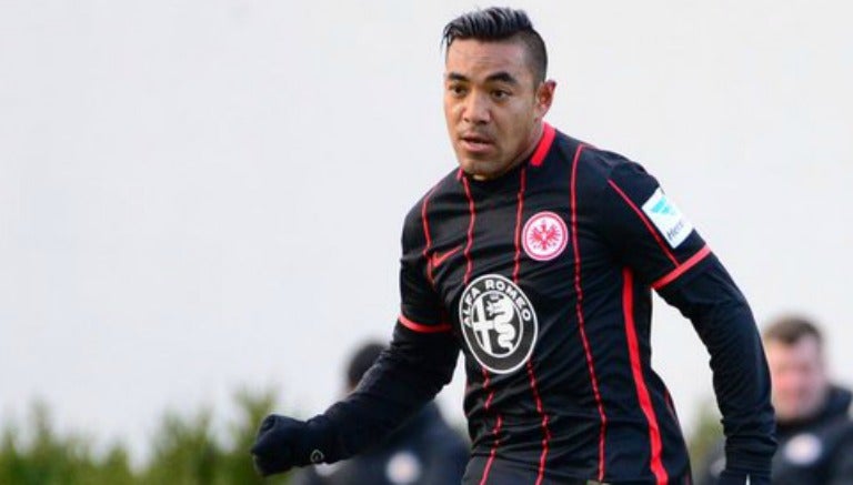 Marco Fabián, durante un partido con el Eintracht Frankfurt