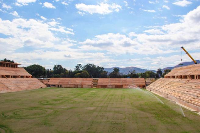 El estadio está en un 75 por ciento de construcción