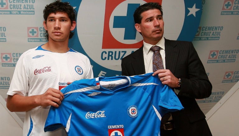 Ovelar junto al Yayo en Cruz Azul