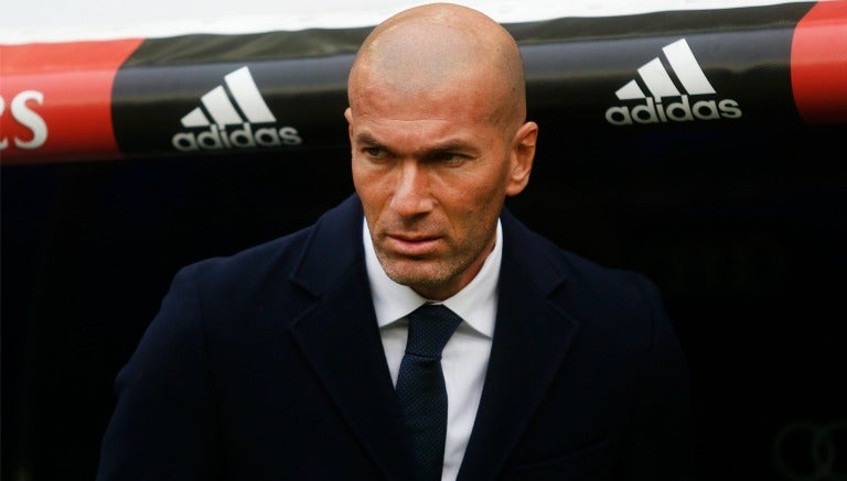 Zidane, durante un partido del Real Madrid