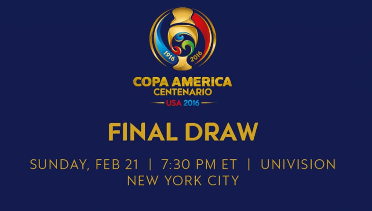 Fecha del sorteo de la Copa América Centenario