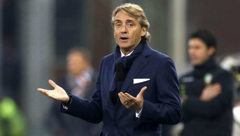 Mancini en partido con el Inter