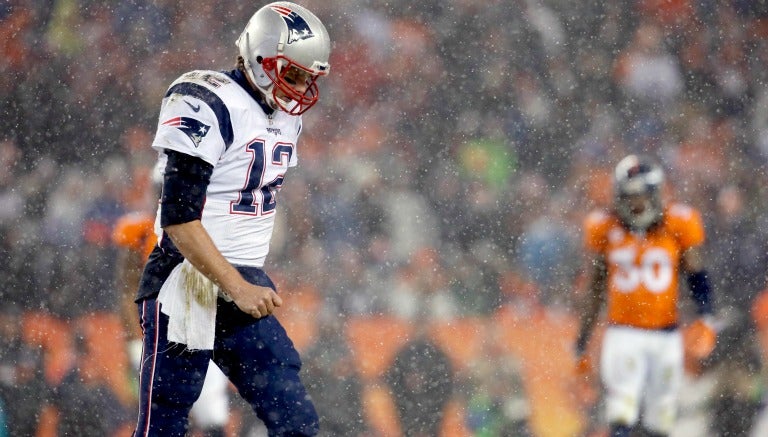 Brady en un partido contra Broncos