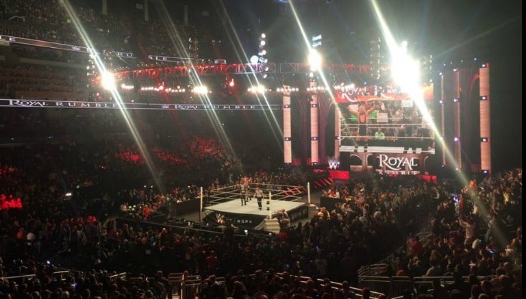 Así luce el Amway Center para el Royal Rumble