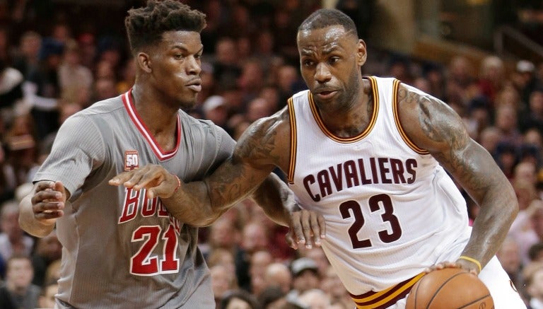 LeBron James, en un partido de Cleveland