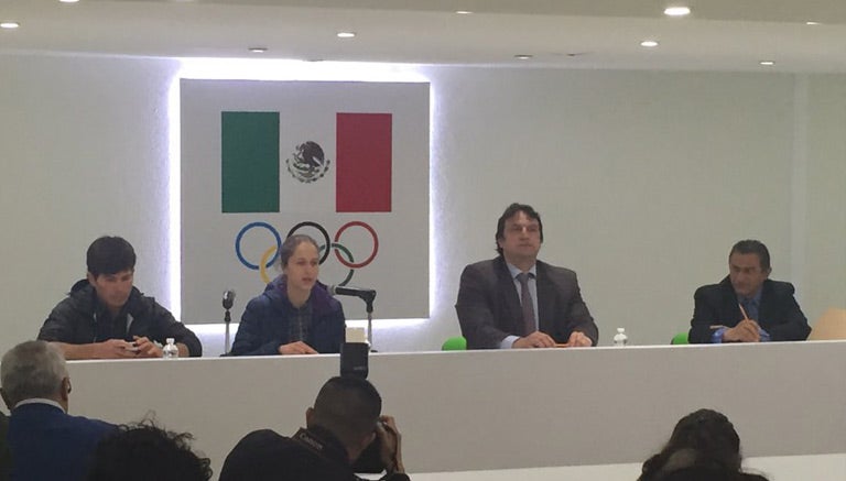 Daniela Campuzano, en conferencia de prensa