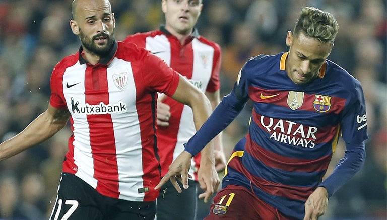 Neymar, en el partido contra Athletic