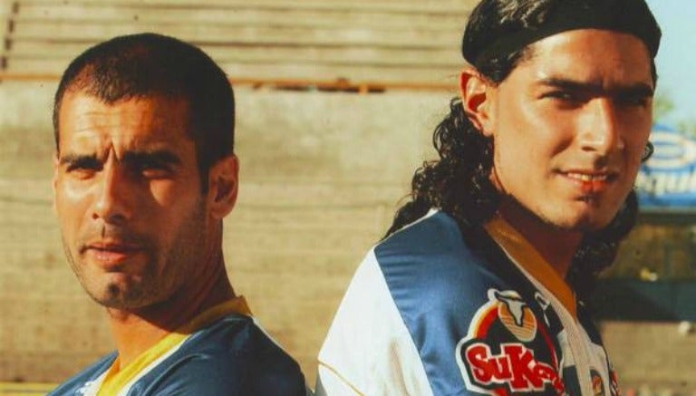 Pep y Abreu posan en una foto con Dorados