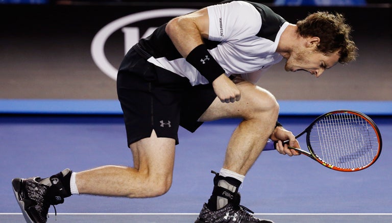 Murray celebra tras vencer a Raonic