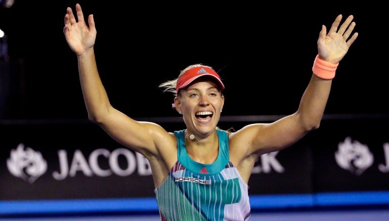 Kerber celebra su triunfo