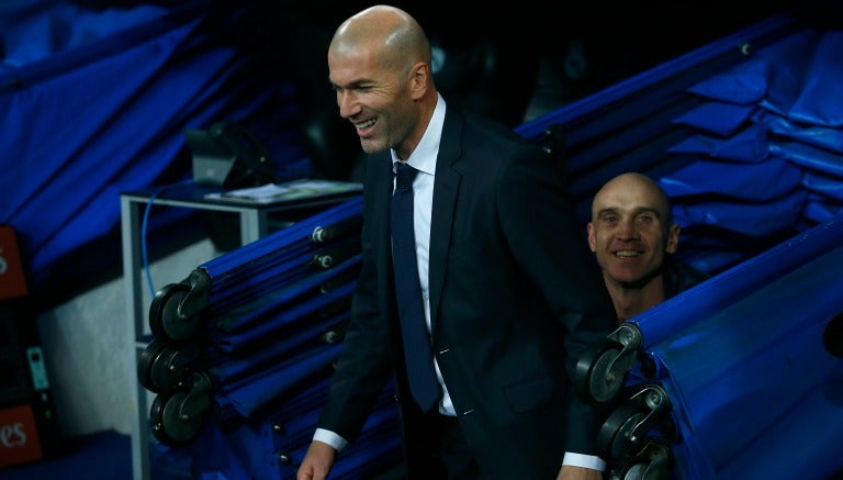 Zidane, durante un partido del Real Madrid