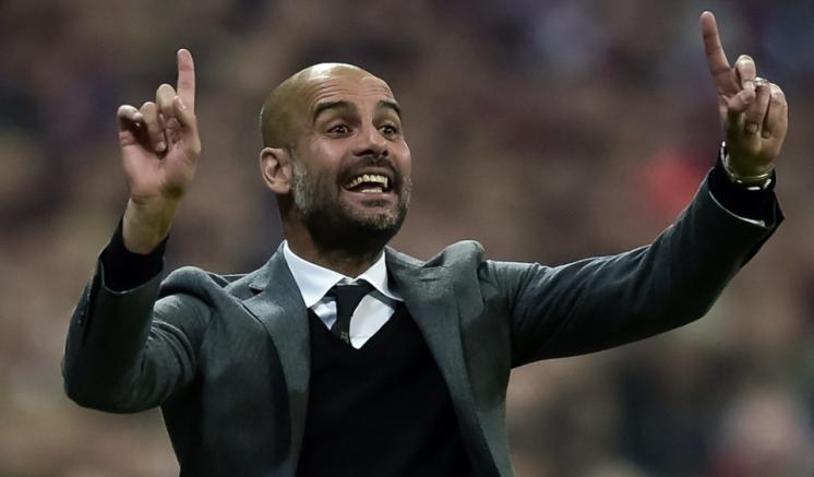 Guardiola, en un partido del Bayern Munich