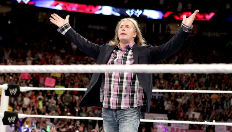 Bret Hart en una función de Raw