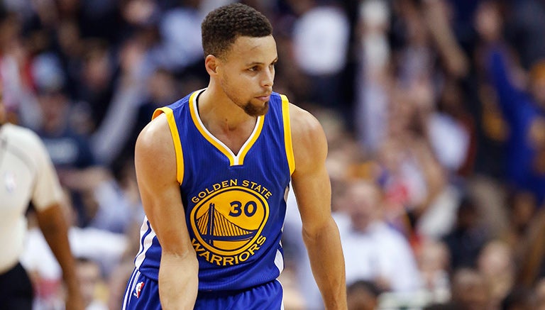 Curry, durante el partido contra los Wizards