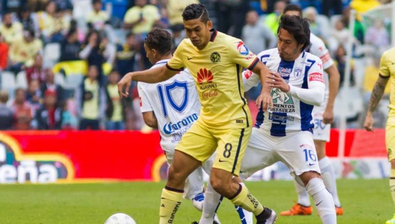 Andrade en la derrota del América frente al Pachuca