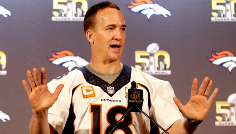 Peyton Manning en conferencia de prensa