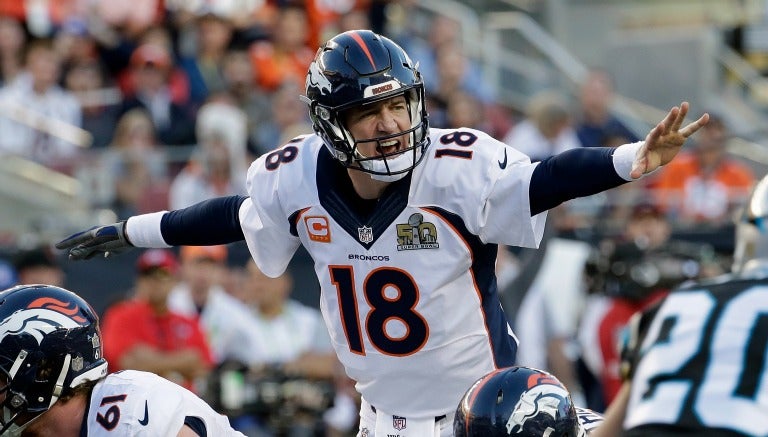 Peyton Manning, durante el Super Bowl 50