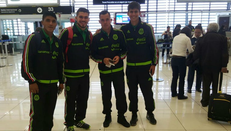 Los futbolistas del Tri previo al viaje hacia Miami