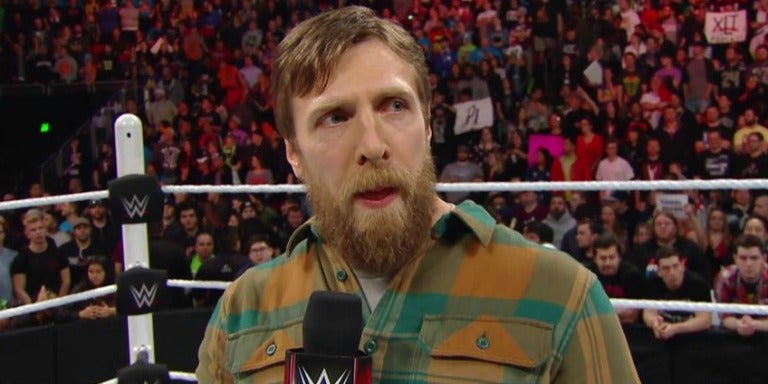 Daniel Bryan durante su depedida de la WWE